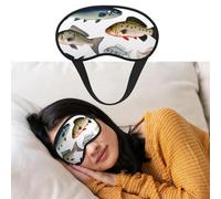 Máscara de ojos para dormir, transpirable, con bloqueo de luz, diferentes peces, vendas para los ojos, suave, cómoda, para hombres y mujeres, cubierta de ojos para siesta en casa