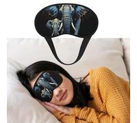 Máscara de ojos para dormir, transpirable, con bloqueo de luz, dos elefantes, venda para los ojos, suave, cómoda, para hombres y mujeres, cubierta de ojos para siesta en casa
