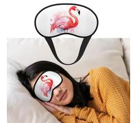 Máscara de ojos para dormir, transpirable, con bloqueo de luz, flamenco, acuarela, venda para los ojos, suave, cómoda, para hombres y mujeres, cubierta de ojos para siesta en casa