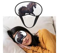Máscara de ojos para dormir, transpirable, con bloqueo de luz, máscara de dormir de caballo morado, venda para los ojos, suave, cómoda, para hombres y mujeres, cubierta de ojos para siesta en casa