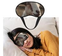 Máscara de ojos para dormir, transpirable, con bloqueo de luz, máscara de dormir de cabra en la ladera de la colina, venda nocturna suave, cómoda, cubierta de sombra para dormir para hombres y mujeres