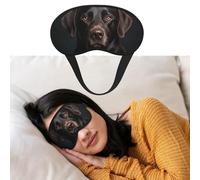 Máscara de ojos para dormir, transpirable, con bloqueo de luz, máscara de dormir negra para perros de laboratorio, venda, suave, cómoda, cubierta de sombra para dormir para hombres y mujeres, cubierta
