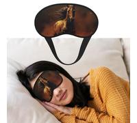 Máscara de ojos para dormir, transpirable, con bloqueo de luz, máscara para dormir con llama, caballo, venda para los ojos, suave, cómoda, cubierta de sombra para dormir para hombres y mujeres