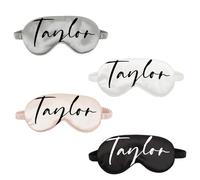 Máscara de ojos personalizada, añade tu texto de imagen, sombra de sueño personalizada, suave, máscara opaca con correa ajustable para dormir toda la noche, viajes y siesta