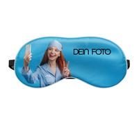 Máscara de ojos personalizada con foto regalo divertido de viaje para mujeres y hombres con diseño propio para relajar los ojos, cubierta impresa individualmente, suave satén [042]