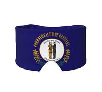 Máscara de ojos refrescante con estampado de la bandera del estado de Kentucky para dormir en total oscuridad, máscara de dormir suave, regalos para hombres y mujeres