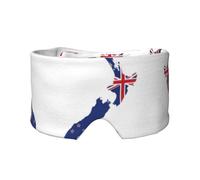 Máscara de ojos refrescante con estampado de mapa de la bandera de Nueva Zelanda para dormir en total oscuridad, máscara de dormir suave, regalos para hombres y mujeres