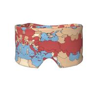 Máscara de ojos refrescante con estampado de mapa regional de Turquía para dormir en total oscuridad, máscara de dormir suave, regalos para hombres y mujeres