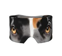 Máscara de ojos refrescante con estampado de raza de perro para dormir en total oscuridad, máscara de dormir suave, regalos para hombres y mujeres