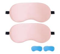 Máscara de ojos refrescante, paquete de 2 | Máscara de ojos de gel reutilizable para ojos hinchados, ojeras, ojos secos, compresa para dormir frío y cálido con gel de ojos para postcirugía, hinchazón,