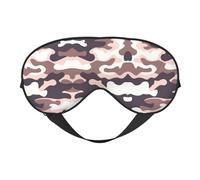 Máscara de ojos rosa camuflaje para máxima comodidad para dormir, ajustable, transpirable y elegante, perfecta para sensibilidad a la luz, insomnio