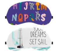 Máscara de ojos Sea Dream Voyage de 2 piezas para dormir de lado, cero presión ocular con los ojos vendados, cubierta ajustable para dormir, bloquea completamente la sombra de ojos ligera