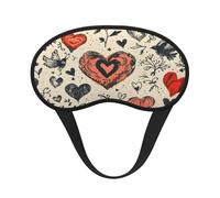 Máscara de ojos Silhouette of a Heart Ultimate para dormir, máscara de ojos suave y cómoda, relajante con cero presión para los ojos vendados.