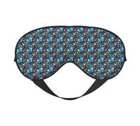 Máscara de ojos suave con estampado abstracto de ciencia química, bloqueo de luz, siesta, uso nocturno, viajes, camping, meditación, yoga