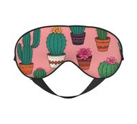 Máscara de ojos suave con estampado de animales salvajes y peces, máscara de ojos transpirable ajustable para dormir, bloqueo de luz y doble cara