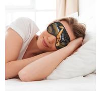 Máscara de ojos suave con estampado de árbol majestuoso de África para mujeres y hombres, para dormir o viajar
