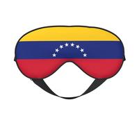 Máscara de ojos suave con estampado de bandera de Venezuela, bloqueo de luz, siesta, uso nocturno, viajes, camping, meditación, yoga