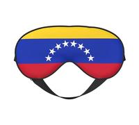 Máscara de ojos suave con estampado de bandera de Venezuela, bloqueo de luz, siesta, uso nocturno, viajes, camping, meditación, yoga