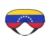 Máscara de ojos suave con estampado de bandera de Venezuela, sueño cómodo, bloquea la luz, cobertura completa de los ojos, ideal para viajes, meditación