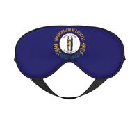 Máscara de ojos suave con estampado de la bandera del estado de Kentucky, ligera, transpirable, opaca, para viajes, siesta, yoga, meditación