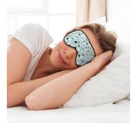Máscara de ojos suave con estampado de mármol de terrazo pastel, máscara de ojos suave para dormir, viajes, siesta, mujeres y hombres