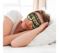 Máscara de ojos suave con estampado de pescadores de lago de pesca, para dormir, para mujeres y hombres, para dormir y viajar