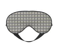 Máscara de ojos suave con estampado de plumas de ángel, bloqueo de luz, siesta, uso nocturno, viajes, camping, meditación y yoga