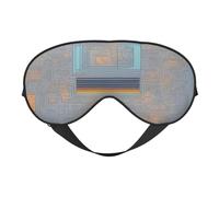 Máscara de ojos suave con impresión de código de programación, ligera, transpirable, opaca, para viajes, siesta, yoga, meditación