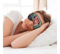 Máscara de ojos suave con impresión de teléfono de Londres retro para dormir para mujeres y hombres, para dormir o viajar