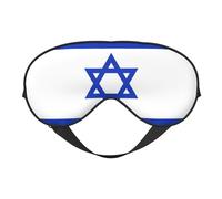 Máscara de ojos suave con la bandera de Israel. Unisex, cómoda y transpirable, adecuada para el descanso diario. Te ayuda a entrar rápidamente en un sueño profundo.