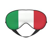 Máscara de ojos suave con la bandera de Italia. Unisex, cómoda y transpirable, adecuada para el descanso diario. Te ayuda a entrar rápidamente en un sueño profundo.