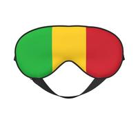 Máscara de ojos suave con la bandera de Malí, cómoda máscara para dormir de lado, bloqueo de luz, máscara relajante sin presión