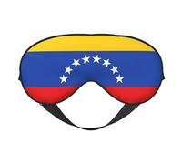 Máscara de ojos suave con la bandera de Venezuela. Unisex, cómoda y transpirable, adecuada para el descanso diario. Te ayuda a entrar rápidamente en un sueño profundo.