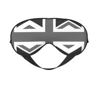 Máscara de ojos suave con la bandera nacional del Reino Unido, cómoda, ajustable, opaca, reversible, para dormir