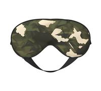 Máscara de ojos suave de camuflaje militar. Unisex, cómoda y transpirable, adecuada para el descanso diario. Te ayuda a entrar rápidamente en un sueño profundo.