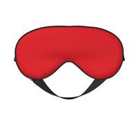 Máscara de ojos suave de color rojo. Unisex, cómoda y transpirable, adecuada para el descanso diario. Te ayuda a entrar rápidamente en un sueño profundo.