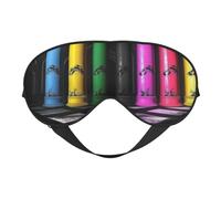 Máscara de ojos suave de colores misteriosos para dormir, ideal para mujeres y hombres y viajes, cómoda y ajustable, perfecta para uso en interiores y exteriores