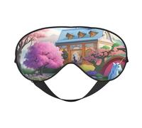 Máscara de ojos suave de cuento de hadas de unicornio. Unisex, cómoda y transpirable, adecuada para el descanso diario. Te ayuda a entrar rápidamente en un sueño profundo.