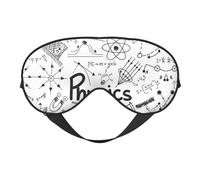 Máscara de ojos suave de doble cara con impresión física, diseño reversible, ajustable para un ajuste cómodo, bloquea la luz