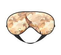 Máscara de ojos suave de jirafa para madre e hijo. Unisex, cómoda y transpirable, adecuada para el descanso diario. Te ayuda a entrar rápidamente en un sueño profundo.