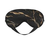 Máscara de ojos suave de mármol negro y dorado. Unisex, cómoda y transpirable, adecuada para el descanso diario. Te ayuda a entrar rápidamente en un sueño profundo.