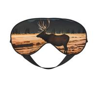 Máscara de ojos suave Elk in The Meadow. Unisex, cómoda y transpirable, adecuada para el descanso diario. Te ayuda a entrar rápidamente en un sueño profundo.