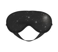 Máscara de ojos suave galaxia negra y blanca. Unisex, cómoda y transpirable, adecuada para el descanso diario. Te ayuda a entrar rápidamente en un sueño profundo.