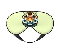 Máscara de ojos suave Little Fat Tiger Head. Unisex, cómoda y transpirable, adecuada para el descanso diario. Te ayuda a entrar rápidamente en un sueño profundo.