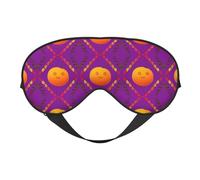 Máscara de ojos suave naranja sonriente. Unisex, cómoda y transpirable, adecuada para el descanso diario. Te ayuda a entrar rápidamente en un sueño profundo.