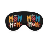 Máscara de ojos suave para dormir "Bendita sea mi mamá", eficaz antifaz para dormir con bloqueo de luz, ideal para viajes.