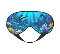 Máscara de ojos suave Submarine Coral Rays. Unisex, cómoda y transpirable, adecuada para el descanso diario. Te ayuda a entrar rápidamente en un sueño profundo.