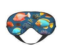Máscara de ojos suave Submarine Reef Fish Unisex, cómoda y transpirable, adecuada para el descanso diario. Te ayuda a entrar rápidamente en un sueño profundo.