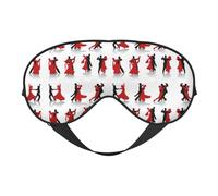 Máscara de ojos suave y cómoda para bailar en el salón, ajustable, opaca, reversible, para dormir