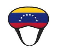 Máscara de ojos suave y lavable para adultos con estampado de bandera de Venezuela para bloqueo de luz, siesta, cara, dormir, cubierta de viaje